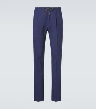 Slowear Linen, wool and silk tapered pants