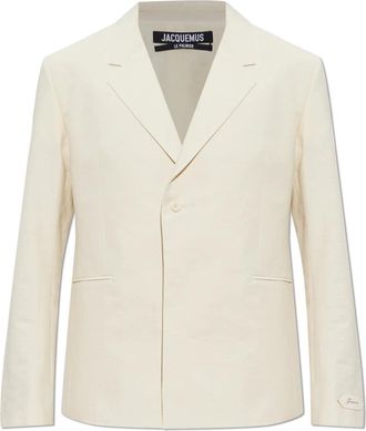 Jacquemus Veste Blazer - Heren - Blazers - Beige - M - Katoen - Jassen