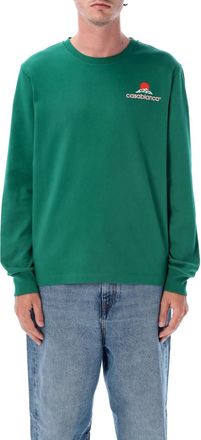 Casablanca Green Crewneck Logo Print T-Shirt