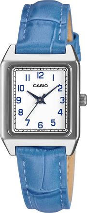 Casio Womens White Dial Blue Leather Classic Analog Watch - LTP-B150LA-2BDF