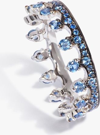 Annoushka Crown 18ct White Gold & Sapphire Ring