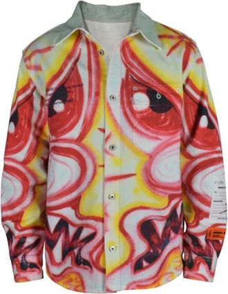 Heron Preston Veelkleurig Denim Jack - Heren - Zomerjassen - Veelkleurig - L - Denim - Jassen