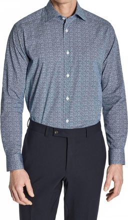 Jack Victor Marquis Floral Print Shirt In Navy