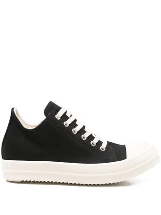 Rick Owens lace-up sneakers - women - Fabric/Fabric/Calf Leather/Rubber - 36 - Black