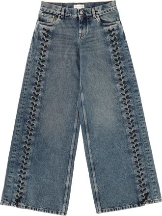Stella McCartney Stella Mc Cartney Jeans mit Schn&uuml;rsenkeln