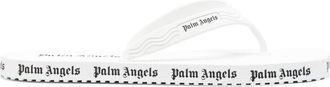 Palm Angels logo-print flip flops - women - Rubber/Rubber/Rubber - 38 - White