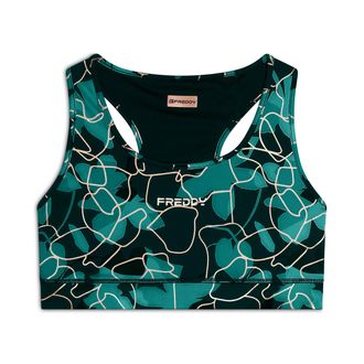 Freddy Reggiseno sportivo in tessuto tecnico floreale