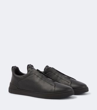 Ermenegildo Zegna Triple Stitch leather sneakers