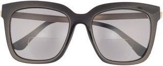 DIFF Eyewear Hailey 54mm Gradient Square Sunglasses in Black at Nordstrom Rack, Size +1.50