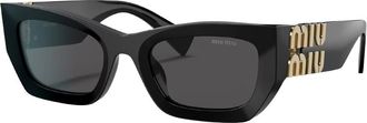 Miu Miu Black Logo Sunglasses