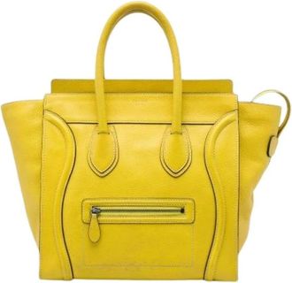 Celine Pre-owned Vintage Tote - Dames - Vintage Shopper - Geel - ONE Size - Leer - Vintage