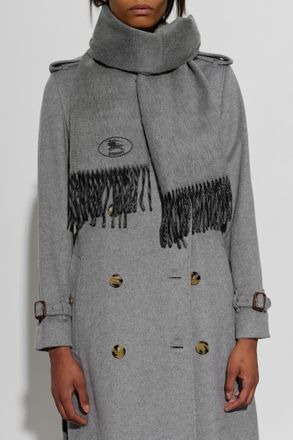 Burberry Cashmere Scarf, Unisex, Grey