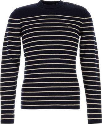 Prada Embroidered Wool Sweater