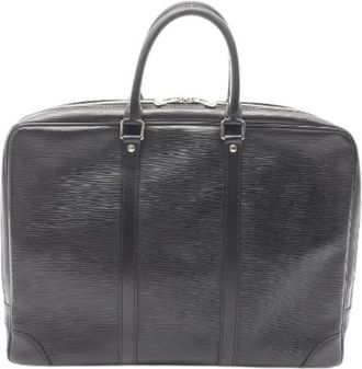 Louis Vuitton Pre-owned Handbags, male, Black, Size: ONE SIZE Pre-owned Porte-Documents Voyage Epi Business Bag