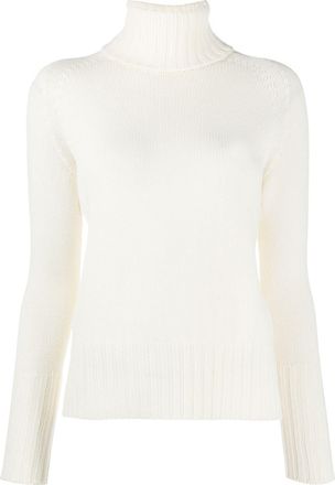 Drumohr Ribbed Turtleneck Wool Sweater