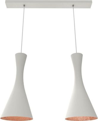 Lumicom Jaqueline L&aacute;mpara De Techo Lineal Blanco Hoja