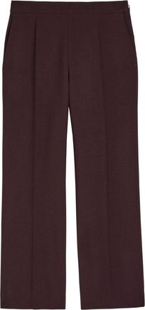 Chlo&eacute; Straight-leg Wool Trousers - Purple - 38 (UK10 / S)