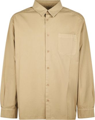 A.P.C. Relaxed-Fit Classic Collar Shirt with Logo Detail
