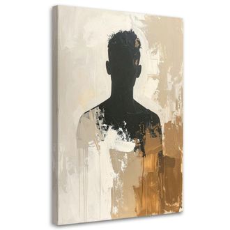 Feeby Impresi&oacute;n De Imagen Hombre Abstracci&oacute;n En Beige Estilo Boho 70x100