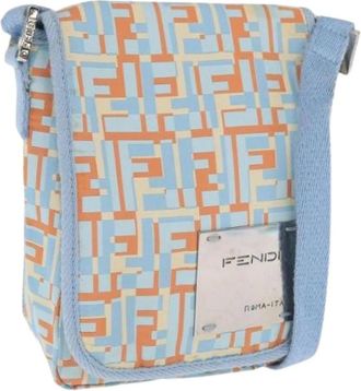 Fendi Pre-owned Cross Body Bags, female, Multicolor, Size: ONE SIZE Pre-owned Vintage Canvas Cross Body Bag
