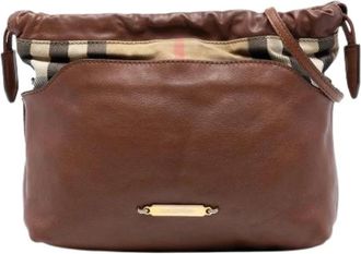 Burberry Pre-owned Shoulder Bags, female, Brown, Size: ONE SIZE Pre-owned Crossbody Bag
