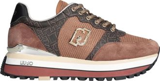 Liu Jo Bruine Leren Sneakers Must-Have Ai 23 - Dames - Sneakers - Bruin - 36 EU - Leer - Schoenen