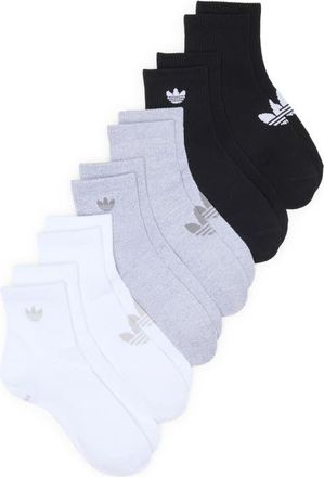 adidas Superlite 6-Pack Quarter Socks in Black at Nordstrom, Size Medium