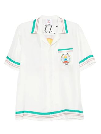 Casablanca Casa Way stripe-detail shirt - White