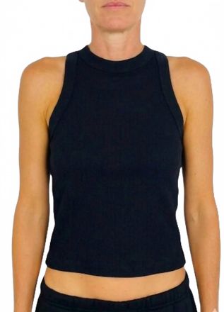 Meraki Gretchen Ribbed Tank Top In Black