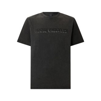 Moose Knuckles T-Shirts, male, Gray, Size: XL Connor Logo T-Shirt