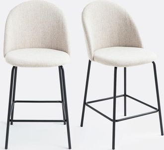 La Redoute Interieurs Set van 2 barstoelen in chin&eacute;, Nordie