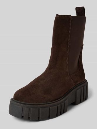 Marc O'Polo Chelsea Boots aus Rindsvelours in Dunkelbraun, Gr&ouml;&szlig;e 39