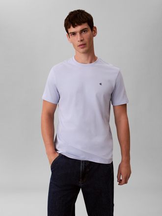 Calvin Klein Jeans T-Shirt CALVIN KLEIN JEANS CLASSIC MONOGRAM, Herren, Gr. XL, casual blau, Single Jersey, Obermaterial: 100% Baumwolle, unifarben, regular fit normal, 