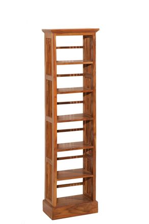 Macabane Estanter&iacute;a biblioteca de madera teca marr&oacute;n