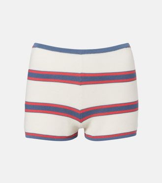 Faithfull The Brand Shorts Playa in misto cotone a righe