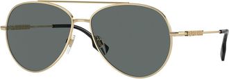 Burberry BE3147 Polarized 110981 Womens Sunglasses Gold Size 58