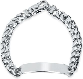 Pompeii3 Mens Cuffed Link 14k Gold (86gram) or Platinum (138gram) 10-13mm Bracelet 8.5