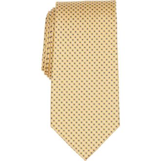 Brooks Brothers Neat Dot & Square Silk Blend Tie in Yellow at Nordstrom Rack