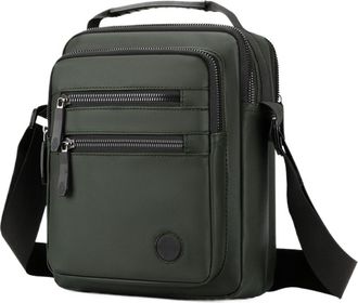 Generic Compatible For Mens Multifunctional Crossbody Bag, Large Capacity, Multiple Pockets, Suitable for Business, Commuting(Army green)