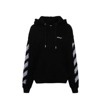 Off-white Black Cotton Mens Sweatshirt
