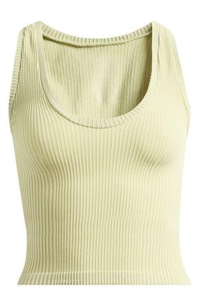 Free People Clean Slate Crop Tank in Fresh Green at Nordstrom, Size X-Small