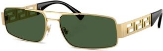 Versace Ve2257 Rectangle Sunglasses - male - Versace - Sunglasses - Yellow - 60 MM - Accessories