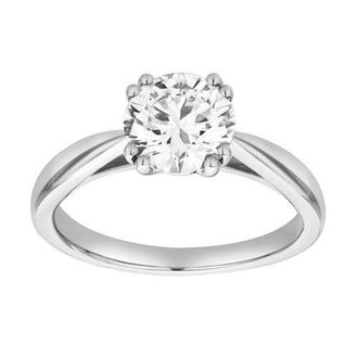 LuvMyJewelry Velora 14K Gold Round Lab Grown Diamond Solitaire Ring - 1.5 Ct in 14K White Gold at Nordstrom, Size 5.5