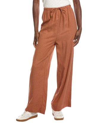 WeWoreWhat Weworewhat Tie-Waist Linen-Blend Pant