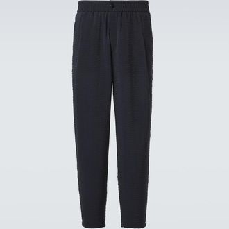 Giorgio Armani Seersucker straight pants