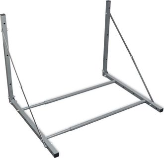 vidaXL Portapneumatici Argento in Acciaio - Vidaxl