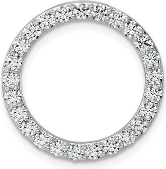 Diamond2Deal 14k White Gold Lab Grown Diamond Pendant (1.5ct, VS, G-H)