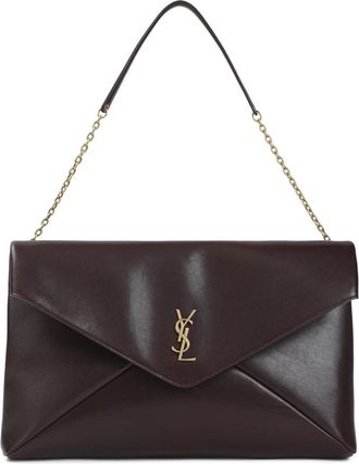 Saint Laurent Tassen, Dames, Rood, ONE Size, Leer, Clutch