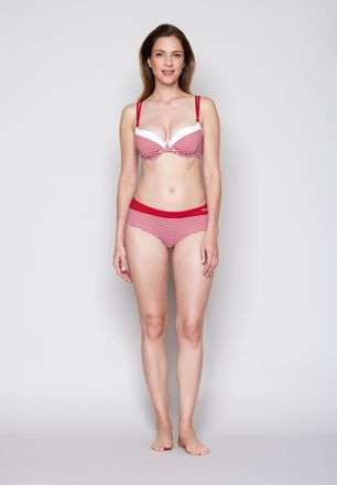 Joop Bikini-Hose JOOP Conills Beach, Damen, Gr. 34, N-Gr, lychee aop, Obermaterial: 83% Polyamid, 17% Elasthan, Badehosen Bikini-Hose