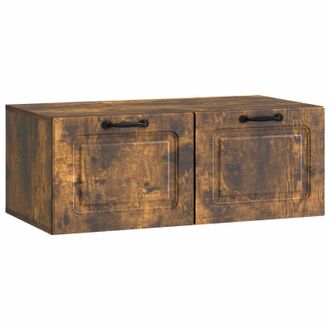 vidaXL Mueble Para Tv De Pared Roble Ahumado 78,5 X 41 X 30 Cm Vidaxl